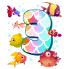 3rd birthday | Rainbow Fish Birthday |