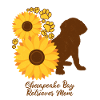 Sunflower Mother - Chesapeake Bay Retriever