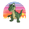 Dinosaur Sunset T-Rex