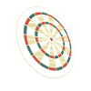 Bunte Dartscheibe