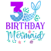 3rd Birthday Mermaid