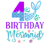 4th Birthday Mermaid