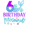6th Birthday Mermaid