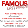 Funny famous last words
