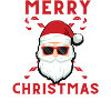 Merry Christmas Cool Santa Claus