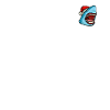 Shark Pixelated Christmas - Funny