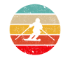Retro skiing