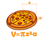 Pizza Volume Nørd Nørd Matematik Ligning