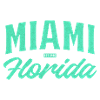 Miami Florida Teal Font
