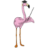 Flamingo Teacher Pointing Stick School