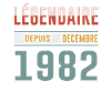 Légendaire Depuis Décembre 1982 Anniversaire