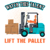 Watch This Talent Lift The Pallet - Forklift