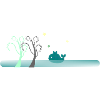 Baleine dans l’étang