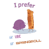 Ube or springroll