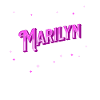 Nom Marilyn personnalisé