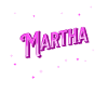 Martha's name personalized