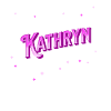 Le nom de Kathryn personnalisé