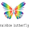 rainbow butterfly