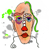 Malerei Maske Gesicht