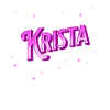 Le nom de Krista personnalisé