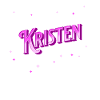 Kristen's name personalized