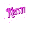 Kristi's name personalized