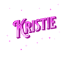 Kristie's name personalized