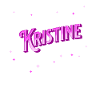 Kristine Name personalized