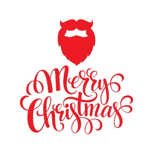 Christmas design Santa beard