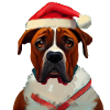 German Boxer Christmas