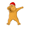 Mèmes de Noël Capybara