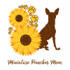 Sunflower Mother - Miniature Pinscher
