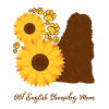 Sunflower Mom - Old English Shepherd