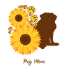 Sonnenblumenmutter - Mops