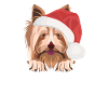 Yorkshire Terrier Merry Christmas