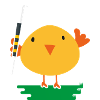 Hockey Hockey-chick plays field hockey