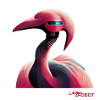 Lazy robot flamingo