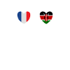 France et Kenya Drapeau kenyan