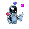 Juggling Astronaut Juggler