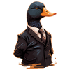 Cool Duck wearing Clothes