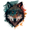 Erstaunliches Design eines Wolfes