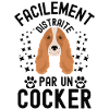 Facilement distraite par cocker