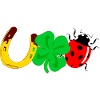 Lucky Horseshoe Clover Ladybug