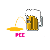 Happee hour beer white