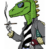 Rauchender Dino