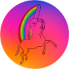 Regenbogen-Einhorn