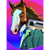 Retro Pferd