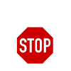 Bitte nicht stören! Stopschild