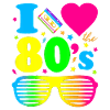 Jeg elsker 80'ernes tøj til kvinder og mænd festsjov