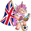 England Party Einhorn